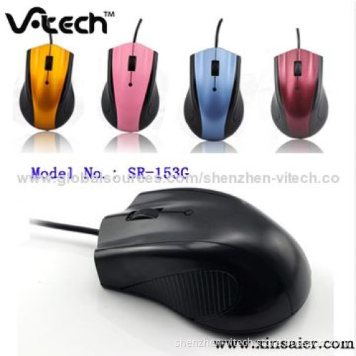 3D Optical Mice with 1,000dpi Optical Sensor, Suitable for Left and Right Hands, Easy to Use